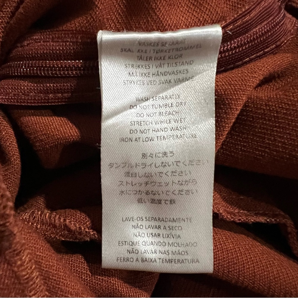 By TiMo Rust Orange Wide Leg Trousers Pants XS - Picture 7 of 8